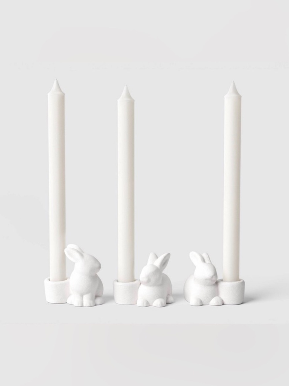 6pk Carrot Taper Candle Set / 2 sets of 3 Taper Candleholders - Picture 12 of 14